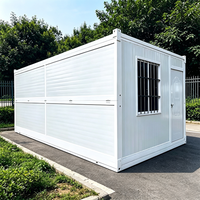 Maison conteneur pliable ignifuge, bureau modulaire préfabriqué, mini-maison extensible, unité d'isolement, dortoir mobile, maison préfabriquée