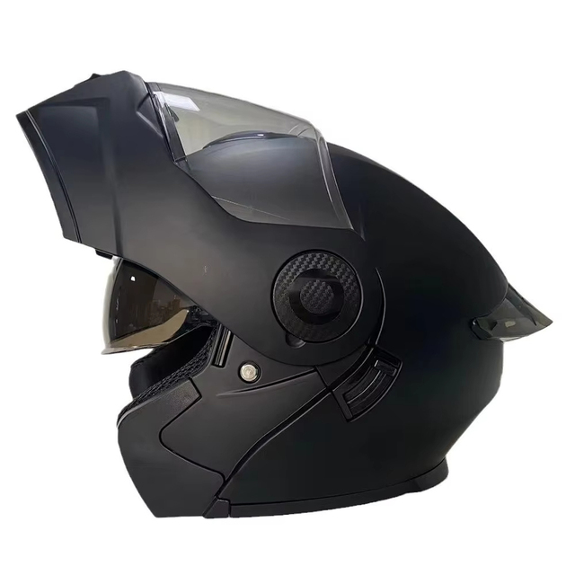 New Customized Logo Modular Helmet Double Visor ABS Dot Material Motorcycle Flip up Helmet Full Face Helmet
