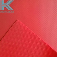 Tissu Oxford PVC 840D 0,5 mm rouge éclatant résistant aux intempéries pour sacs cadeaux promotionnels