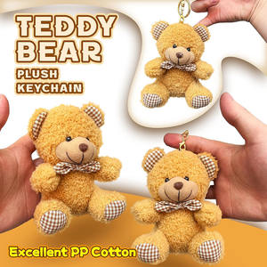 Osito de Peluche Marrón, Peluche de Juguete, Muñeco Suave y Lindo, Llaveros para Niñas, Niños, Adolescentes, Premios, Rellenos de Canastas de Pascua - Product Image 3