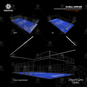 Venta al por mayor interior al aire libre Cancha <span class=keywords><strong>de</strong></span> Pádel panorámica pista <span class=keywords><strong>de</strong></span> tenis equipo <span class=keywords><strong>de</strong></span> Pádel personalizado - Product Image 2