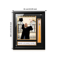Cadre de diplôme A4, cadre de certificat, cadre photo collage, boîte à ombre, vente en gros, cadeau de remise de diplôme personnalisé, porte-certificat 8,5x11