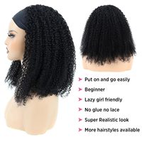 Nouvelles Tendances 2026 : Perruques sans Lacet en Cheveux Humains Brésiliens Vierges, Boucles Africaines, Style Européen et Américain, 6-24 Pouces, 180-250