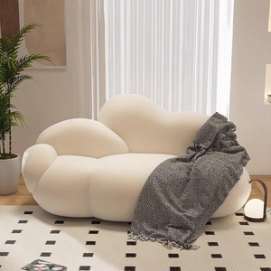 Zapatero Blanco con Forma de Nube, Moderno Mueble de Almacenamiento de Madera para Sala de Estar, Dormitorio o Entrada - Product Image 3