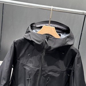 <span class=keywords><strong>Veste</strong></span> Imperméable Unisexe avec Fermeture à Glissière, Respirante, Coupe-Vent, PU pour Activités de Plein Air-Randonnée Solide - Product Image 5