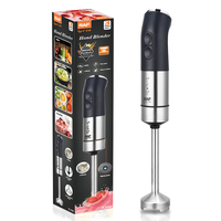 Batidora de Mano RAF R.3109 de 400W, 28000 RPM, Cuatro Cuchillas Recubiertas de Cobre, Junta Metálica, Arranque Rápido para Mezclar y Picar Alimentos