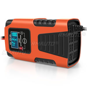 Chargeur de batterie de voiture intelligent entièrement automatique avec écran LCD pour applications 6V/12V 2AH-20AH de batteries au plomb-acide - Product Image 2