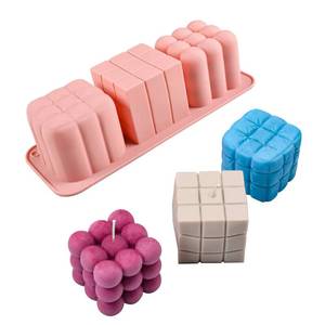 แม่พิมพ์ซิลิโคนรูปทรงลูกบอลมูสตกแต่งเค้ก 3 มิติ สำหรับทำเทียน - Product Image 3
