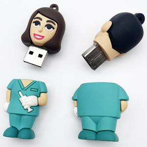 Medico PVC custom USB chiavetta usb 2.0 design animale 32GB 8GB 64GB chiavetta usb USB forma di forma di auto memory custom Doctor pendrive - Product Image 2