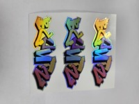 Impresión de Etiquetas Adhesivas de Vinilo Brillante con Corte de Contorno, Holográficas, Resistentes al Agua y con Reflejo Personalizado