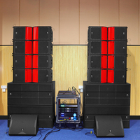 Düşük Minimum Sipariş Adedi 1 Set Profesyonel Ses Hoparlörleri Line Array PA Ses Sistemi Neodimyum Çift 12 İnç Pasif Line Array Hoparlörler