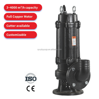 Pompe submersible haute puissance en acier inoxydable pour boue, eau, sable et eaux usées, idéale pour le contrôle des inondations