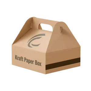 Boîtes d'emballage en papier kraft à emporter pour fast-food avec logo personnalisé écologique pour <span class=keywords><strong>poulet</strong></span> frit et <span class=keywords><strong>charcuterie</strong></span> - Product Image 3