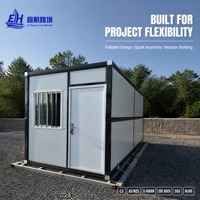 Les fabricants fournissent des maisons préfabriquées pliables, des bâtiments modulaires à assemblage rapide pour les chantiers de construction