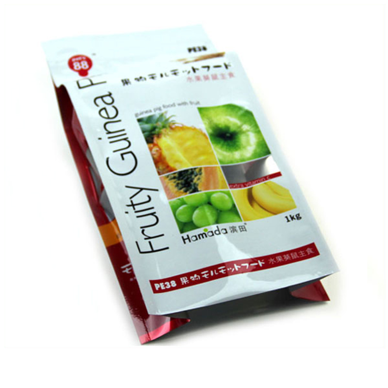 High Quality Printed Smell Proof Ziplock  food grade customized aluminum foil stand up pet dog food bag