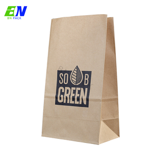 Túi Giấy Thực Phẩm Nhanh Máy Làm Túi Giấy <span class=keywords><strong>Kraft</strong></span> Brown Cho Thực Phẩm Takeaway - Product Image 1