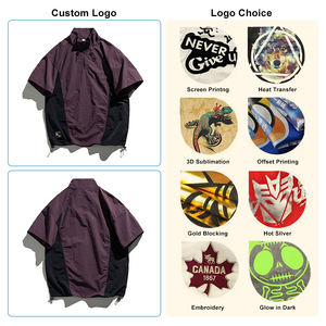 Veste coupe-vent de sport pour homme, personnalisable avec logo, en nylon tissé, pour la randonnée, la course à pied, séchage rapide, performance optimale. - Product Image 4