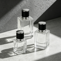 Flacons de parfum en verre en gros, flacons de parfum vides, atomiseur, flacon en verre cosmétique portable pour l'emballage de parfum