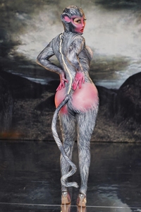 Sexy Spandex Singe Cosplay Costumes Lady Full Cover Jumpsuit Femmes Club Danse Justaucorps Festival Outfit Performance Body - Product Image 5