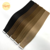 Fasimei Vente en gros Extensions de cheveux humains 100% naturels à double tirage, à bandes adhésives, brésiliennes, vietnamiennes et malaisiennes