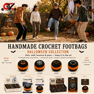 CZFIT Footbag Sack, un Juguete para Juegos al Aire Libre en el Campus, es un Balón de Fútbol Tejido a Mano, Lleno de Partículas y Resistente al Desgaste - Product Image 6