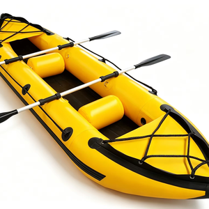 Canoë gonflable pliable léger ZM-300DM en caoutchouc avec accessoires complets, y compris sac de pompe et kit de réparation. - Product Image 1