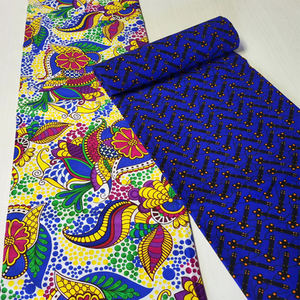 アフリカンファッション花プリントコットンジャージー生地テキスタイルアンカラバティック環境にやさしい中重量 - Product Image 4