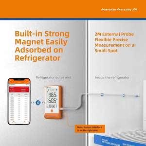 Enregistreur de données de <span class=keywords><strong>thermomètre</strong></span> Affichage numérique Alarme Réfrigérateur Shadow 100 000 points Exportation Rapport PDF/CSV <span class=keywords><strong>Pharmacie</strong></span> - Product Image 5