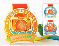 Médaille de récompense sportive personnalisée en métal durable pour tournois de basketball avec gravure pour événements de compétition