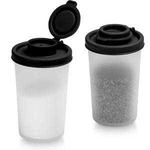 Transparent Plastic <b>Spice</b> <b>Jar</b> With Flip Double Lid Multipurpose Salt Pepper Seasoning Shaker Moisture Proof Condiment Container - Product Image 3