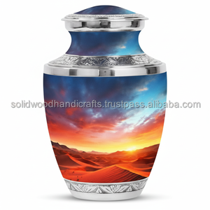 Urnes faites à la main pour cendres Urnes funéraires pour hommes et femmes Urnes décoratives Urne funéraire Urnes faites à la main à bas prix - Product Image 1