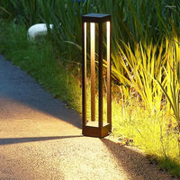 Barrière de circulation LED de haute qualité en acier inoxydable pour extérieur, éclairage de jardin, décoration de lampadaire PC