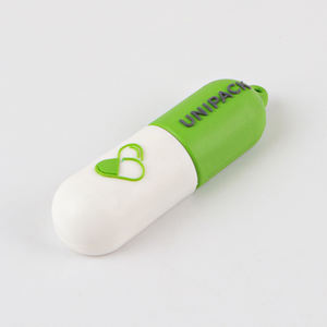 Unidad flash de PVC personalizada de la compañía farmacéutica 128GB 64GB 3D USB Memory Stick Cles 2,0 USB en forma de píldora pulgar FlashDrive - Product Image 2