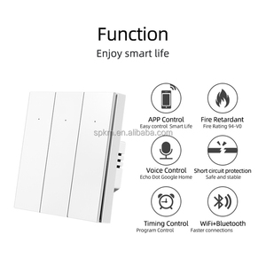 Para Tuya WiFi Smart <span class=keywords><strong>Switch</strong></span> Alexa App Control IP66 10A Max 240V Smart Wall Light <span class=keywords><strong>Push</strong></span> <span class=keywords><strong>Button</strong></span> Zigbee Remote IP65 UK EU Standards - Product Image 3