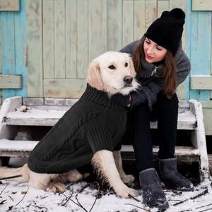 Suéter con Capucha para Perro, Elegante, de Lujo, Estilo Nórdico, Simple, a Rayas, de Hilo Hilado, Transpirable, Resistente al Desgaste, Lavable a Mano - Product Image 5