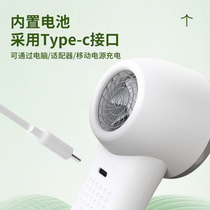 พัดลมไร้ใบพัดแบบพกพา 5W ชาร์จ USB ได้ พร้อมปุ่มควบคุมสำหรับใช้งานกลางแจ้ง - Product Image 4