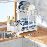 Rangement et organisation de la maison accessoires de cuisine assiette bol support organisateur nouveau support de drainage pour la vaisselle