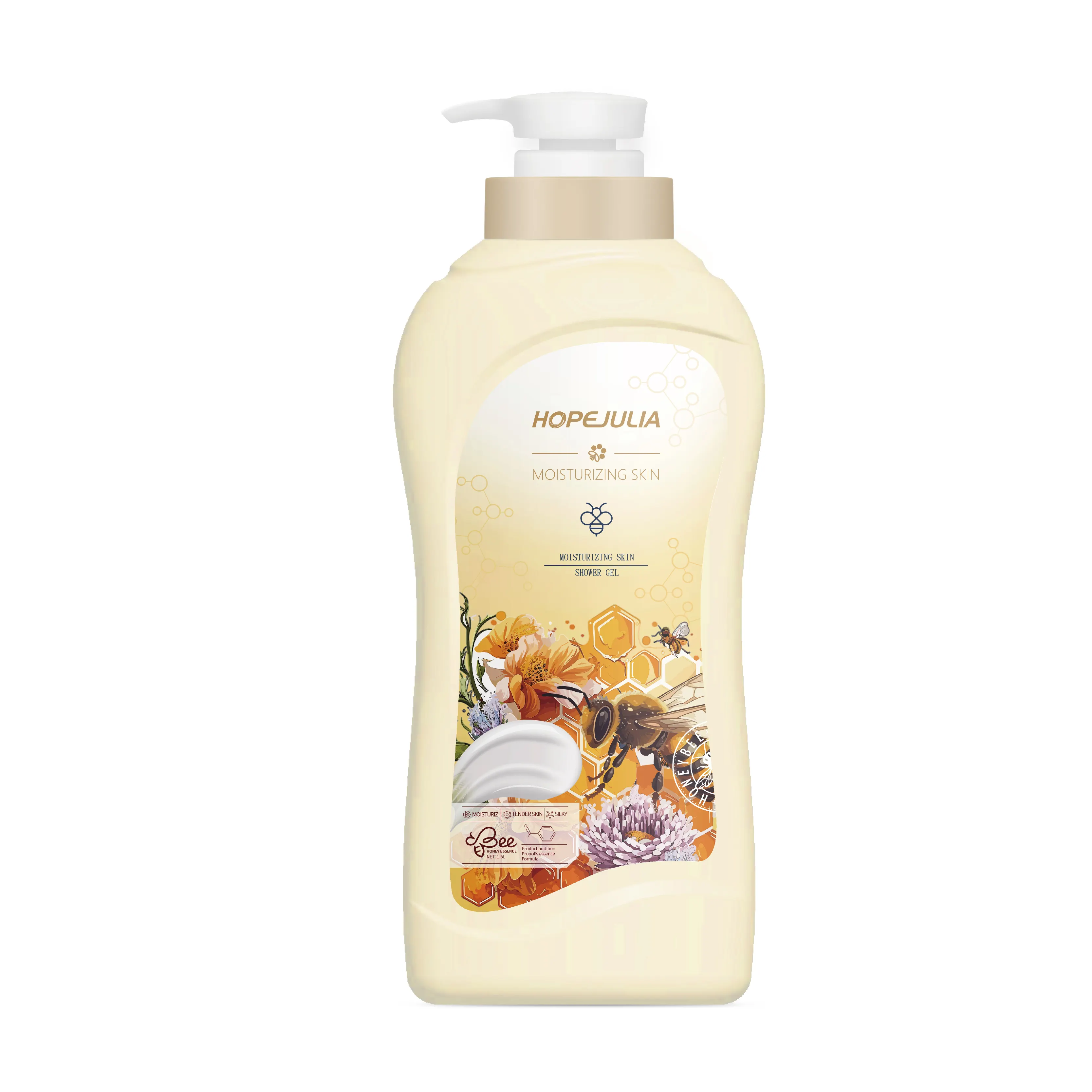 Nieuw Product Honing Body Wash Geparfumeerde Douchegel Voor Huidreiniging Hydraterende Voedende Badproducten Voor Volwassenen