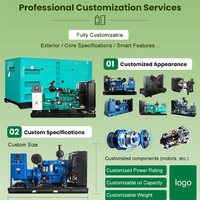 Générateur diesel WP10D320E200 300KW 375KVA, type ouvert, centrale électrique portable avec panneau de commande numérique, faible bruit, pour bâtiment