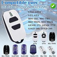 Télécommande DEA GTI2 433 MHz à code tournant pour porte de garage, compatible avec DEA GT2 GT4 MIO TR2 TR4 MIO TR2N TR4N GOLD 289