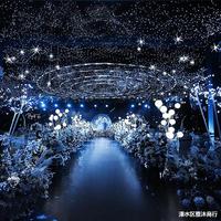 Proposition décoration de noël ciel étoilé filet lumière filet de pêche lumière plein ciel étoilé treillis métallique décoration de mariage plafond Li