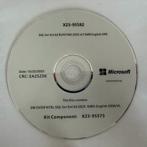 Pour SQL <span class=keywords><strong>Server</strong></span> 2025 Enterprise Edition, Pack DVD, Activation en ligne, Licence <span class=keywords><strong>CAL</strong></span> Core illimitée, Version anglaise - Product Image 1