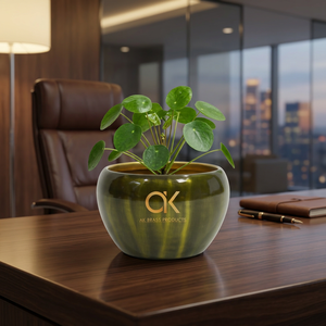 AK Laiton Qualité Supérieure Fournisseur Indien En Gros De Luxe Rond Élégant Jardinière En Métal Pour Lit Salon et Bureau Décoration - Product Image 1