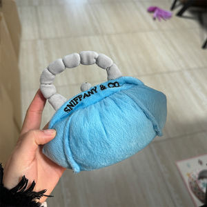 Özel yıkanabilir mavi inci çanta evcil hayvan için peluş oyuncaklar küçük orta köpek hediyeler dolması ker ker eğlenceli köpek çiğneme Bite aksesuar - Product Image 5