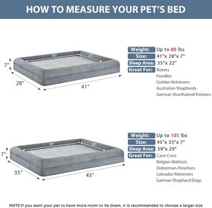 Wasbare hondenbank voor grote honden met afneembare waterdichte hoes, orthopedische grote hondenbank met opstaande zijkanten voor slapen - Product Image 3