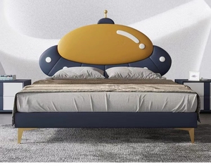 Tàu vũ trụ trẻ em giường 1.2m hiện đại tối giản cho cô gái chàng trai Thanh Niên phòng với chủ đề phi hành gia & guardrails - Product Image 2