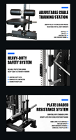 Machine Smith Commerciale Multifonctionnelle avec Rack de Musculation pour la Salle de Sport et le Fitness