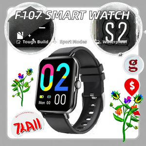 F107 Gesundheits-Tracker Intelligente Smartwatch Herzfrequenz Blutsauerstoff Körpertemperatur Multi-Sportmodus IP67 Wasserdicht <span class=keywords><strong>Android</strong></span> - Product Image 2