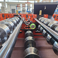 Machine de formage de tuiles en Aluzinc ondulé pour toiture à poutrelles trapézoïdales, machine de formage de panneaux de construction en métal IBR CNC à haute productivité