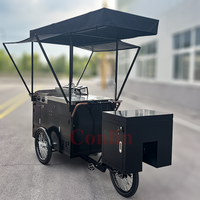 Chariot de nourriture de rue, réfrigérateur, chariot à hamburgers et hot-dogs, chariot de nourriture à vélo, chariot de nourriture à vendre